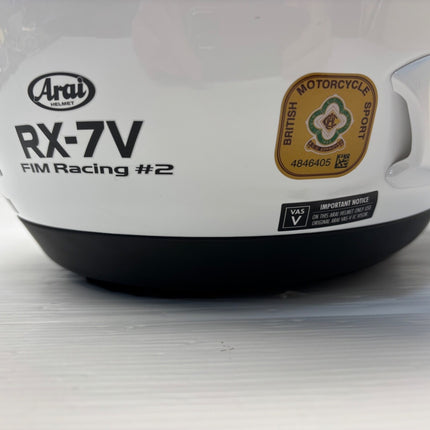 Arai RX-7V Evo FIM Racing 2 - Solid White Helmet