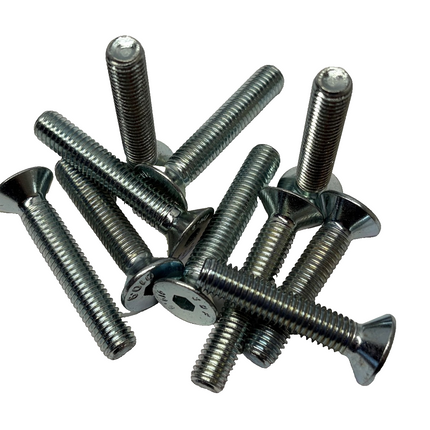 M8 X 20 - 70 mm Pack Of 4 Low Profile Seat Bolts Countersunk