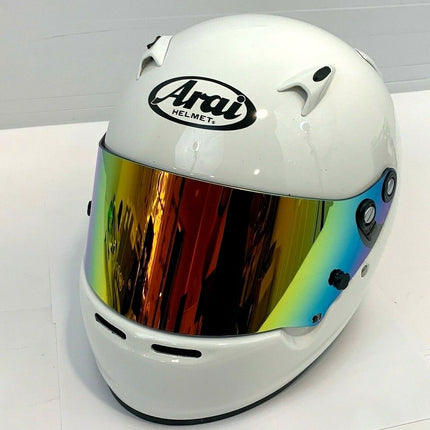 ARAI WHITE CK6 CMR CHILD/JUNIOR KART HELMET CK-6 WITH IRIDIUM VISOR