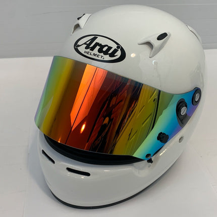 ARAI WHITE CK6 CMR CHILD/JUNIOR KART HELMET CK-6 WITH IRIDIUM VISOR