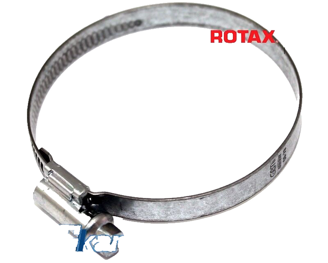 ROTAX MAX AIR BOX CARB CONNECTING RUBBER TUBE JUBILEE CLIP