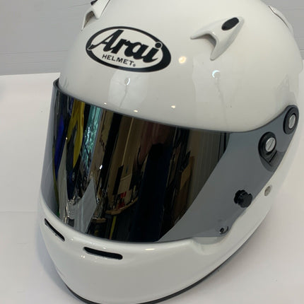 ARAI WHITE CK6 CMR CHILD/JUNIOR KART HELMET CK-6 WITH IRIDIUM VISOR