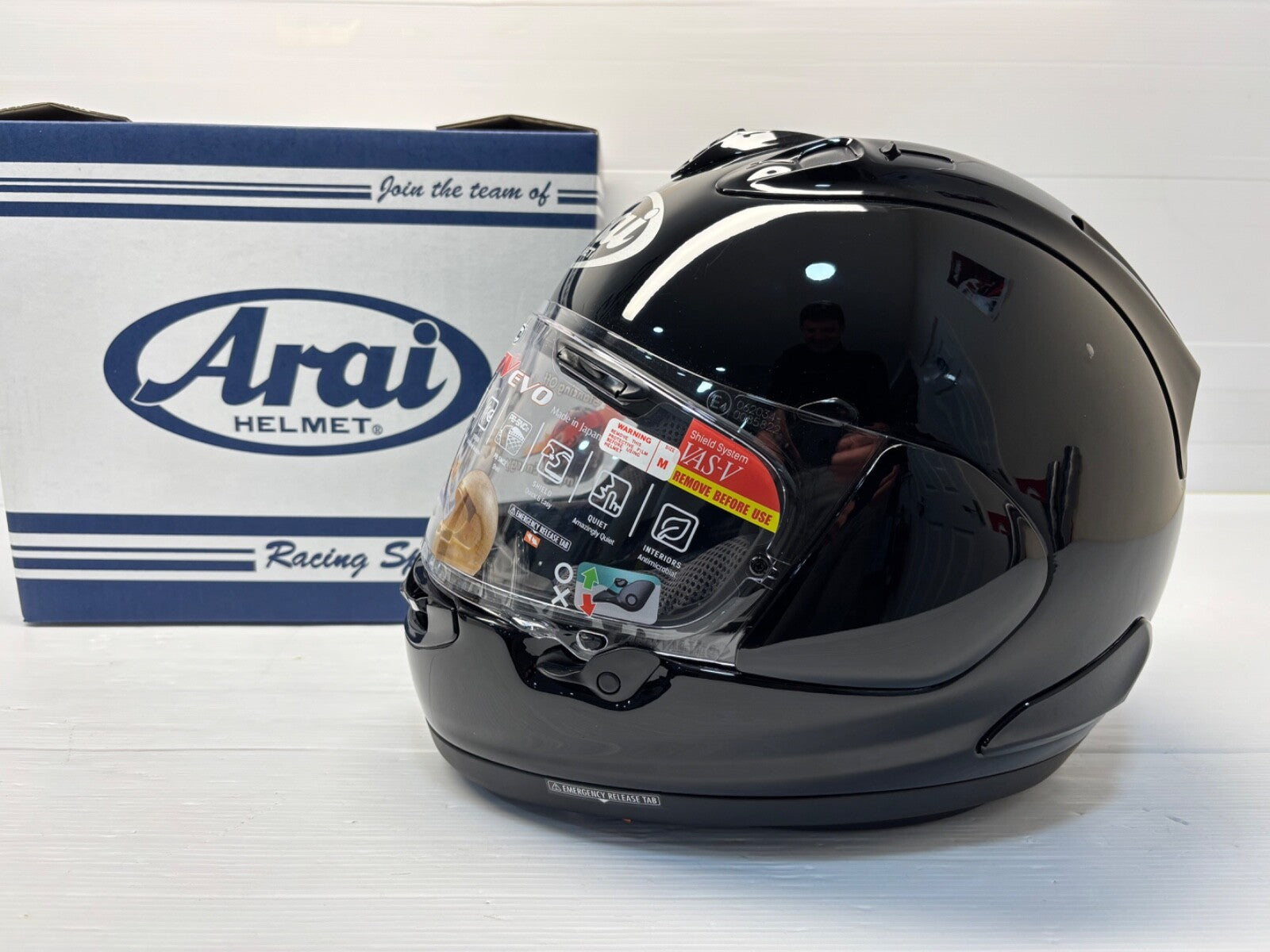 arai helmet diamond black Arai RX-7V Evo Diamond Black Motorcycle Helmet – Next Karting