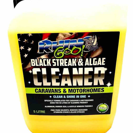 Rhino Goo Caravan Motorhome Race Van Truck Cleaner Black Streak Algae Remover 5L