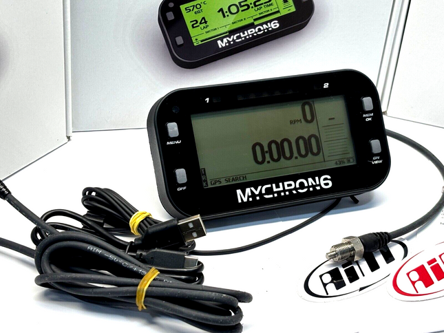 Mychron 6 GPS Lap-timer + M10 Temp Pick Up / Rotax