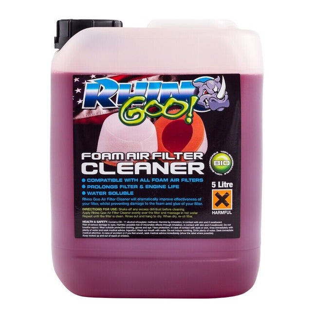 Rhino Goo Foam Air Filter Cleaner - 5 Litres MX Biodegradable air filter cleaner