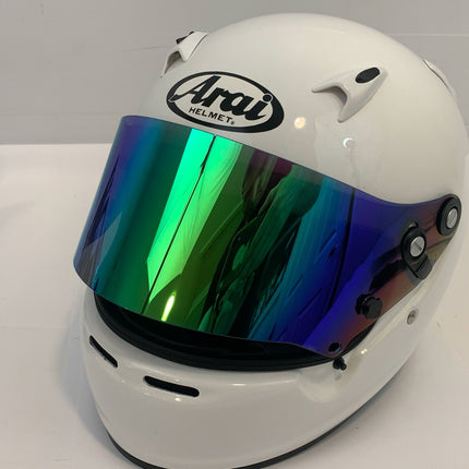 ARAI WHITE CK6 CMR CHILD/JUNIOR KART HELMET CK-6 WITH IRIDIUM VISOR
