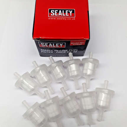 Sealey Small In-Line Fuel Filters x10