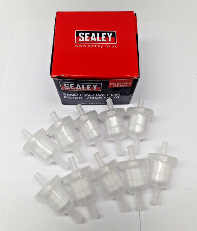 Sealey Small In-Line Fuel Filters x10