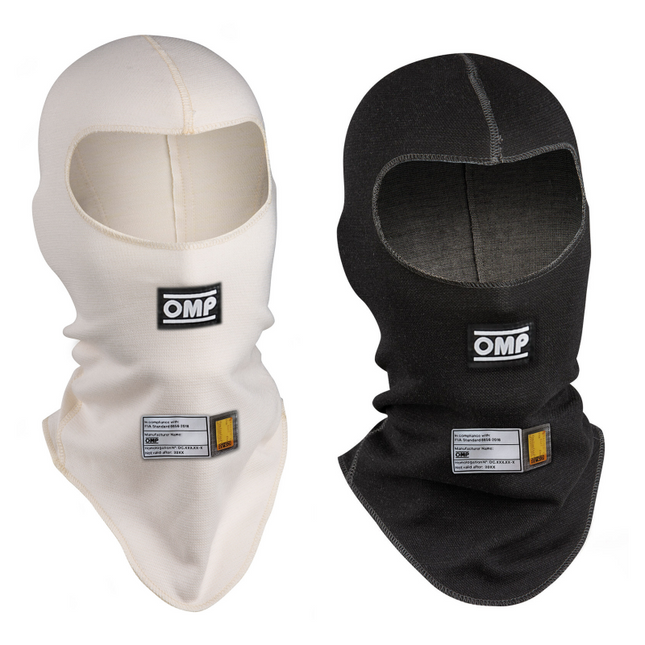OMP First 2 Layer Nomex Balaclava, FIA 8856-2018 Fire Proof