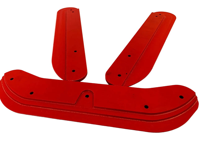 KERB RIDER V2 CHASSIS PROTECTORS RED