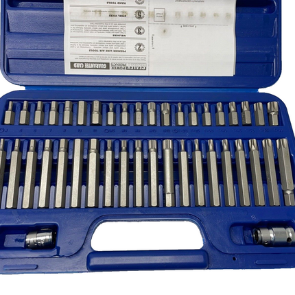 Sealey TRX Star Spline Hex Bit Set 42pc 3/8" 1/2"