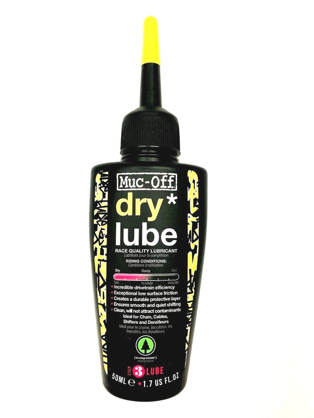 Muc-Off Dry Lube Bike Cycle Chain Oil Lubricant Muc Off Bicycle Chain Lube 50ml
