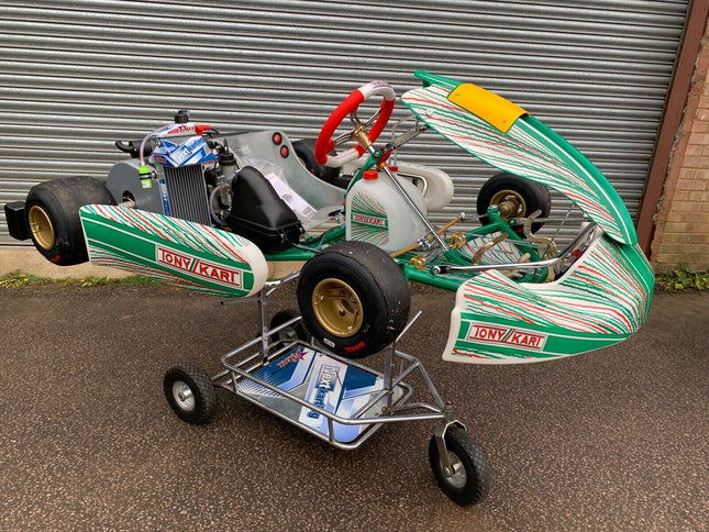 TONY KART RACER 401 RR ROTAX EVO KART COMPLETE USED CHASSIS + NEW ENGINE